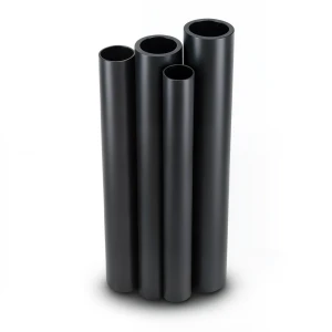 مواسير HDPE البولي ايثيلين PE 80 ضغط 4.8 بار قطر خارجي 630 مم سمك 35.8 مم لون اسود
