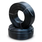 أنابيب HDPE PE 100 ضغط 10 بار قطر خارجي 16 مم سمك 3 مم لون أسود