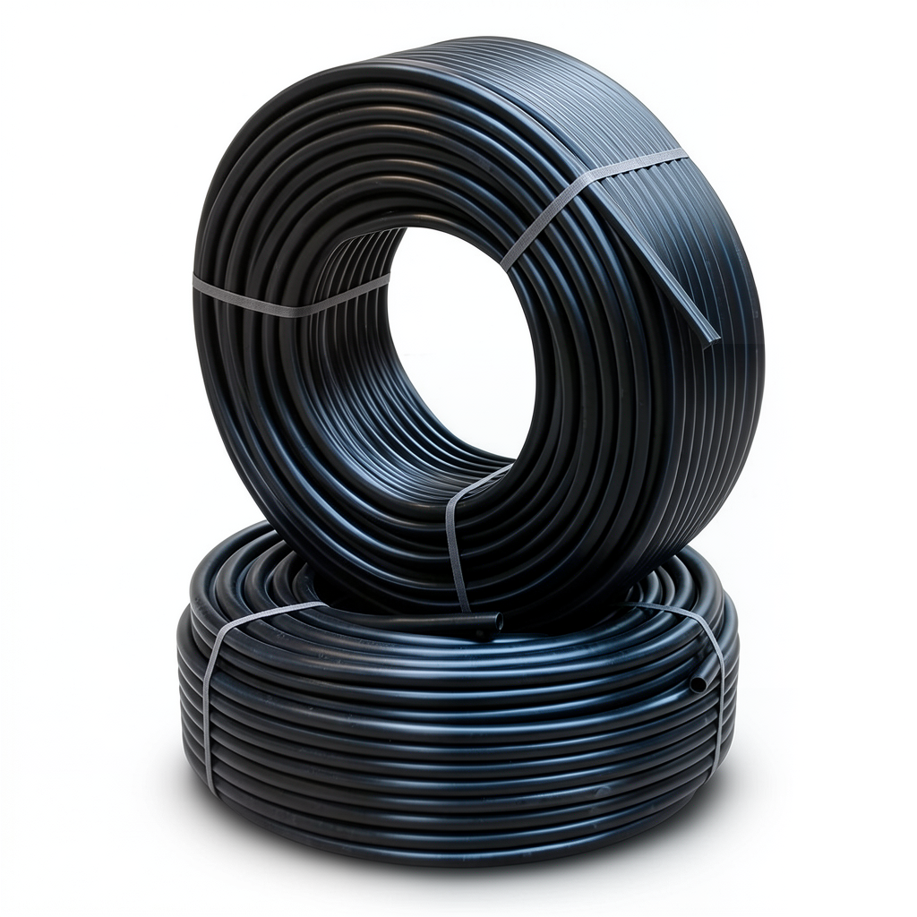 أنابيب HDPE PE 100 ضغط 10 بار قطر خارجي 16 مم سمك 3 مم لون أسود