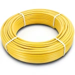 أنابيب HDPE PE 100 ضغط 10 بار قطر خارجي 16 مم سمك 3 مم لون أصفر