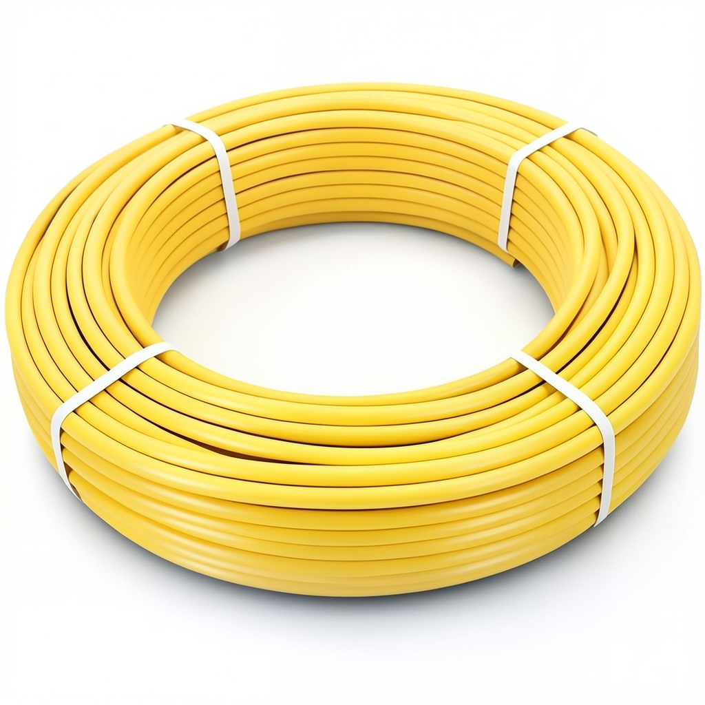 Al-Rajhi HDPE Pipes PE 80 Pressure 8 Bar Diameter 16 mm Thickness 3 mm Yellow