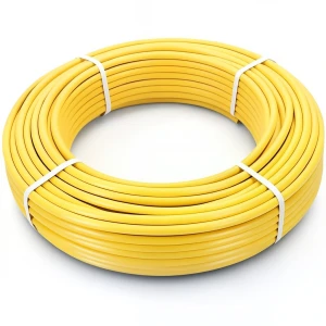 أنابيب HDPE الراجحي PE 80 ضغط 8 بار قطر 16 مم سمك 3 مم لون أصفر