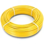 أنابيب HDPE الراجحي PE 80 ضغط 8 بار قطر 16 مم سمك 3 مم لون أصفر