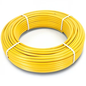Al-Rajhi HDPE Pipes PE 80 Pressure 8 Bar Diameter 16 mm Thickness 3 mm Yellow