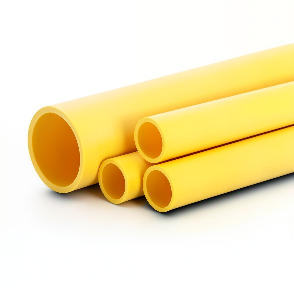 HDPE Pipes PE 100 Pressure 10 Bar Outside Diameter 280 mm Thickness 25.4 mm Yellow