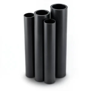 HDPE Pipes PE 80 Pressure 8 Bar 280 mm Diameter 25.4 mm Thickness Black