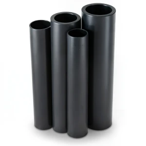 مواسير HDPE PE 100 ضغط 10 بار قطر خارجي 315 مم سمك 28.6 مم لون أسود