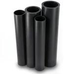 مواسير HDPE PE 100 ضغط 10 بار قطر خارجي 315 مم سمك 28.6 مم لون أسود