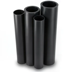 مواسير HDPE PE 100 ضغط 10 بار قطر خارجي 315 مم سمك 28.6 مم لون أسود