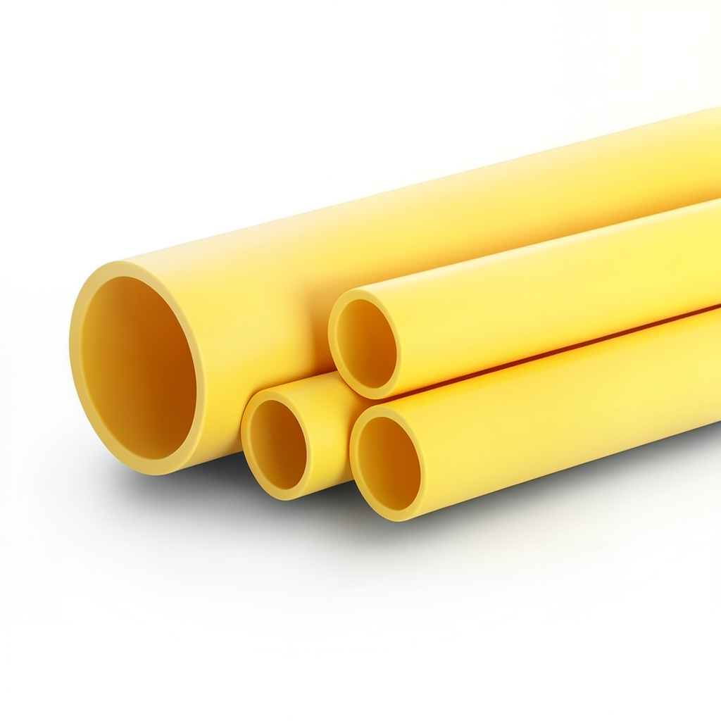 مواسير HDPE الراجحي PE 100 ضغط 10 بار قطر خارجي 315 مم سمك 28.6 مم لون أصفر