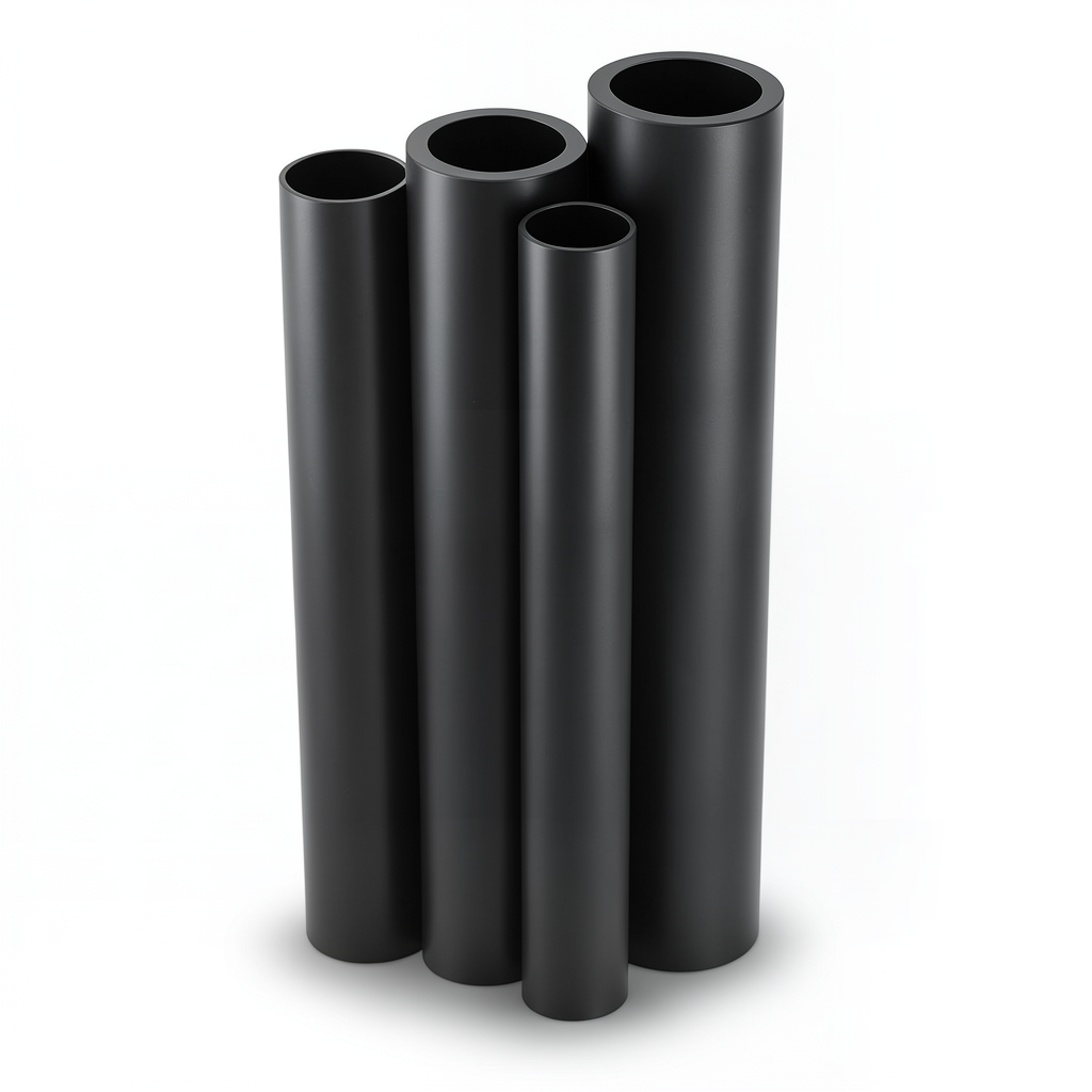 HDPE Pipes PE 80 Pressure 8 Bar 315 mm OD 28.6 mm Thickness Black