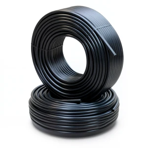 أنابيب HDPE PE 100 ضغط 10 بار قطر خارجي 25 مم سمك 3 مم لون اسود
