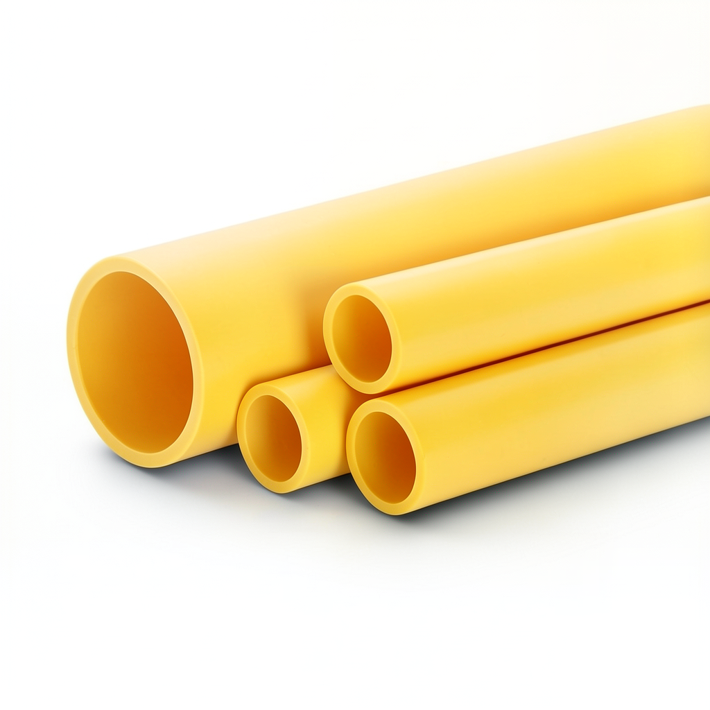 مواسير HDPE الراجحي PE 80 ضغط 8 بار قطر 315 مم سمك 28.6 مم لون أصفر