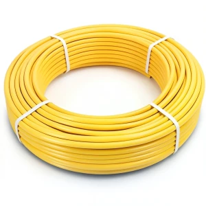 أنابيب HDPE الراجحي PE 100 ضغط 10 بار قطر خارجي 25 مم سمك 3 مم لون أصفر
