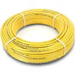 أنابيب HDPE PE 100 ضغط 10 بار قطر خارجي 20 مم سمك 3 مم لون أصفر