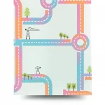 Youth and children wall decoration, multicolor, length 10 m, width 0.53 m, model 70023  