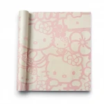 British wall Covering for youth and children, size 10 m x 0.53 m, beige and pink color, model 70227  
