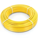 أنابيب HDPE PE 100 ضغط 10 بار قطر 32 مم سمك 3 مم لون أصفر