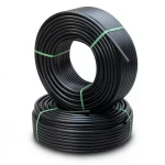 أنابيب HDPE PE 80 ضغط 8 بار قطر خارجي 32 مم سمك 3 مم لون أسود