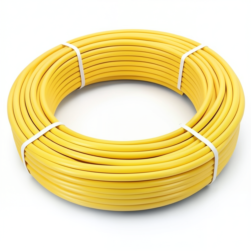 أنابيب HDPE الراجحي PE 80 ضغط 8 بار قطر خارجي 32 مم سمك 3 مم لون أصفر