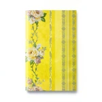 Floral Wallpaper Vinyl Wrap 15.6m x 106cm Yellow with Green and Grey