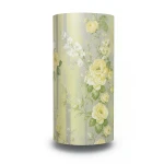 Floral Wallpaper 15.6m Length 106cm Width Green on Yellow and Grey