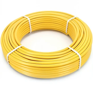 أنابيب HDPE PE 100 ضغط 10 بار قطر 40 مم سمك 3.7 مم لون أصفر