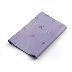 Floral Wallpaper 15.6m×106cm Purple on Gray