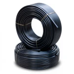 أنابيب HDPE PE 100 ضغط 10 بار قطر خارجي 50 مم سمك 4.6 مم لون اسود