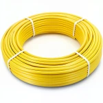 أنابيب HDPE PE 100 ضغط 10 بار قطر خارجي 50 مم سمك 4.6 مم لون أصفر
