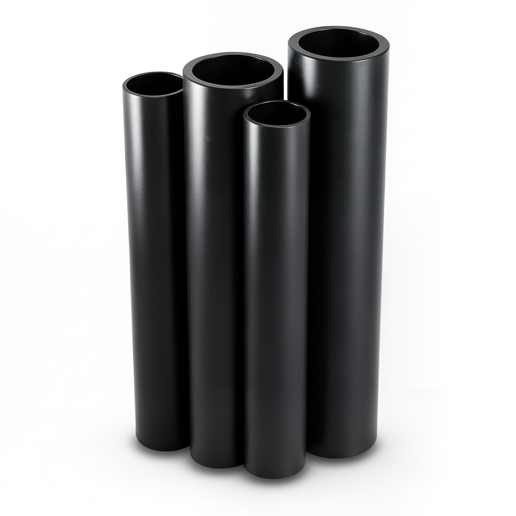HDPE Pipes PE 100 Pressure 10 Bar Outside Diameter 355 mm Thickness 32.3 mm Black