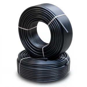 أنابيب HDPE PE 80 ضغط 8 بار قطر خارجي 50 مم سمك 4.6 مم لون اسود