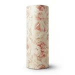 Floral Wallpaper 15.6m x 106cm Beige with Red Color