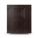 Italian Wall Covering Length 10m, Width 1.06m, Dark Brown Color, Model Z46025 