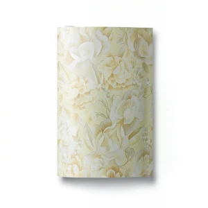 Floral Wallpaper 15.6m×106cm Yellow and Gray