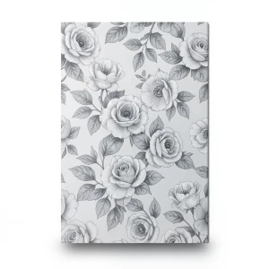 Floral Wallpaper 15.6m x 106cm Gray