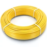 أنابيب HDPE الراجحي PE 100 ضغط 10 بار قطر خارجي 25 مم سمك 3 مم لون أصفر