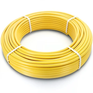 أنابيب HDPE الراجحي PE 80 ضغط 8 بار قطر 25 مم سمك 3 مم لون أصفر