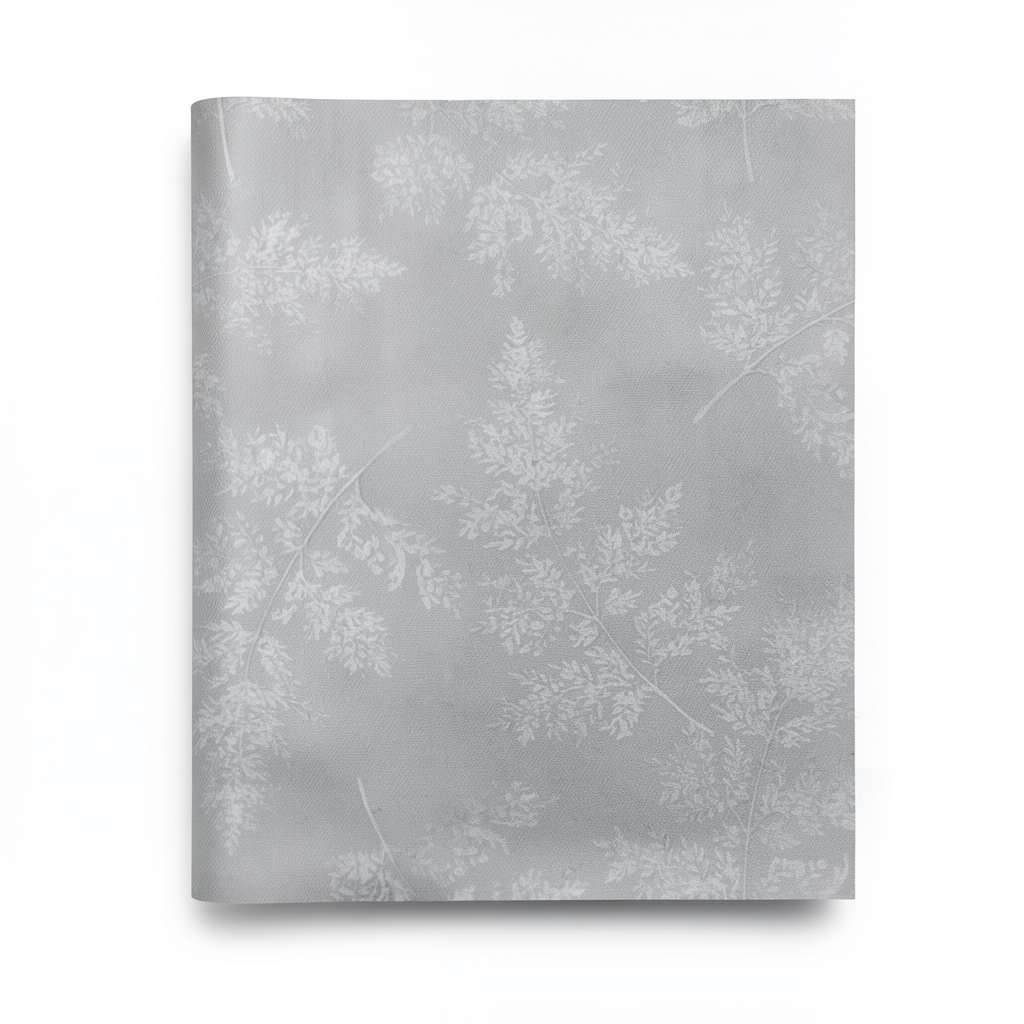Tree Patterned Wallpaper 15.6m×106cm Gray Color