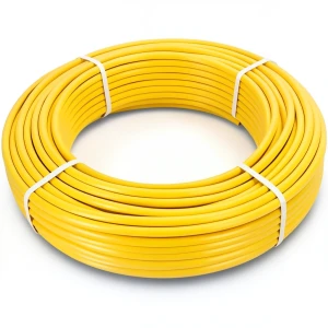 أنابيب HDPE PE 100 ضغط 10 بار قطر 32 مم سمك 3 مم لون أصفر