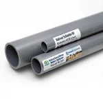 UPVC Pipes National Kham Schedule 80  Size 4 inch Thickness 8.56 mm Gray Colour
