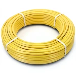 أنابيب HDPE PE 100 ضغط 10 بار قطر 32 مم سمك 3 مم لون أصفر