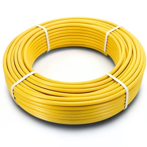أنابيب HDPE PE 100 ضغط 10 بار قطر 40 مم سمك 3.7 مم لون أصفر