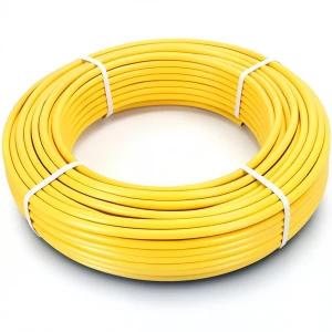 أنابيب HDPE PE 80 ضغط 8 بار قطر خارجي 40 مم سمك 3.7 مم لون أصفر