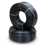 HDPE Pipes PE 100 Pressure 10 Bar Outside Diameter 50 mm Thickness 4.6 mm Black