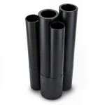 أنابيب HDPE PE 100 ضغط 10 بار قطر خارجي 400 مم سمك 36.4 مم لون أسود