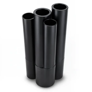 أنابيب HDPE PE 100 ضغط 10 بار قطر خارجي 400 مم سمك 36.4 مم لون أسود