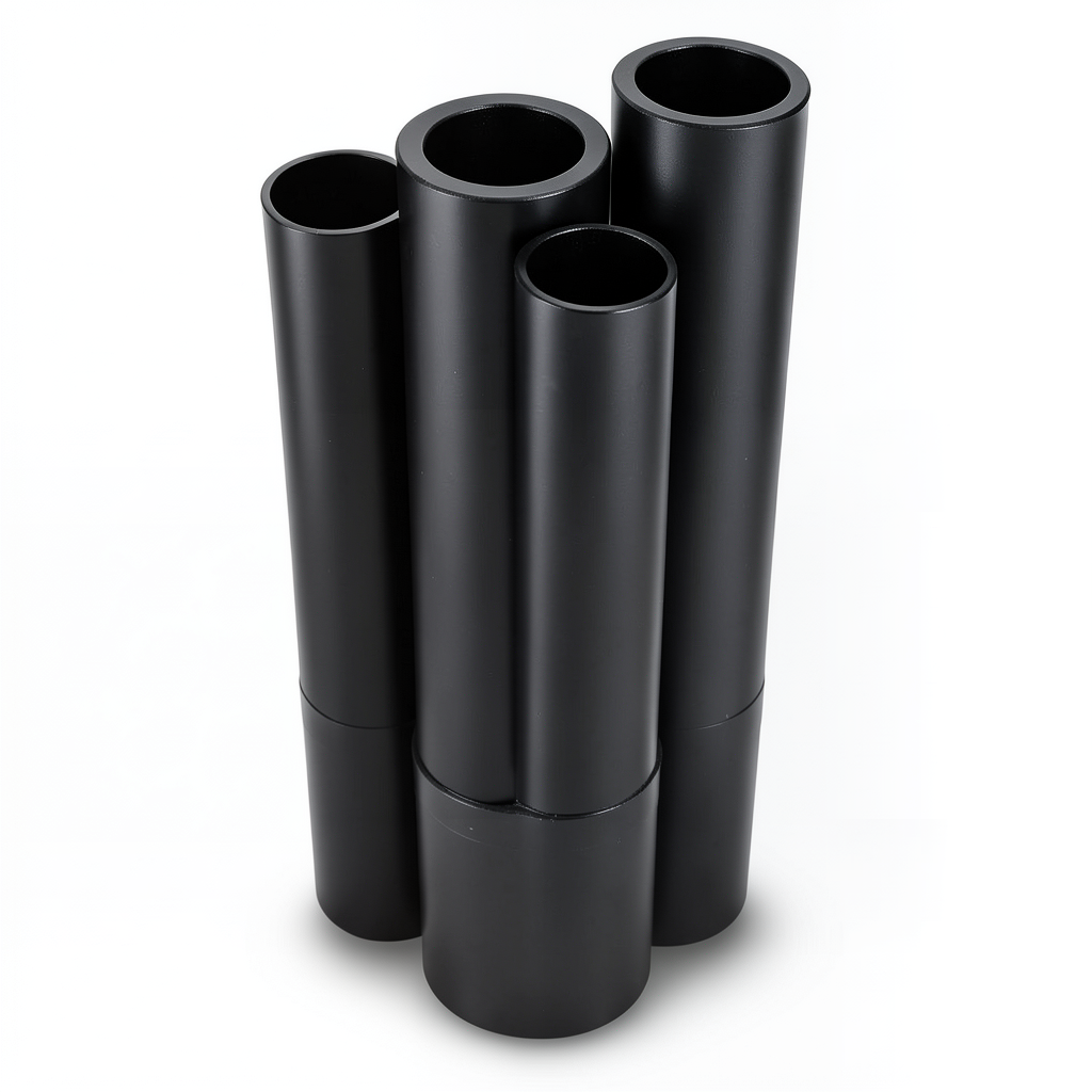 أنابيب HDPE PE 100 ضغط 10 بار قطر خارجي 400 مم سمك 36.4 مم لون أسود