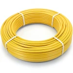 أنابيب HDPE PE 100 ضغط 10 بار قطر 40 مم سمك 3.7 مم لون أصفر