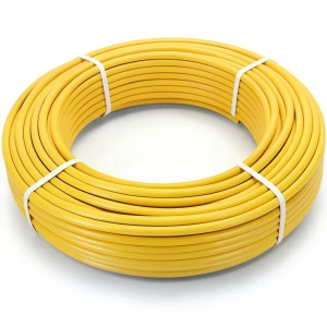 أنابيب HDPE PE 100 ضغط 10 بار قطر 40 مم سمك 3.7 مم لون أصفر